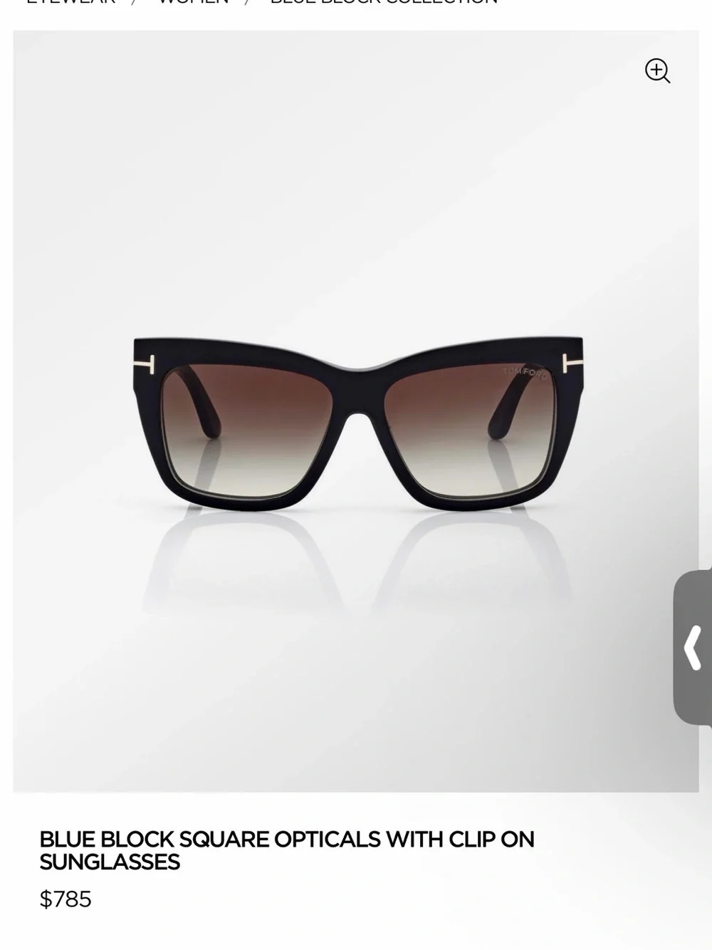 TOM FORD TF6069-B SQUARE BLUE LIGHT GLASSES WITH CLIP ON SUNGLASSES